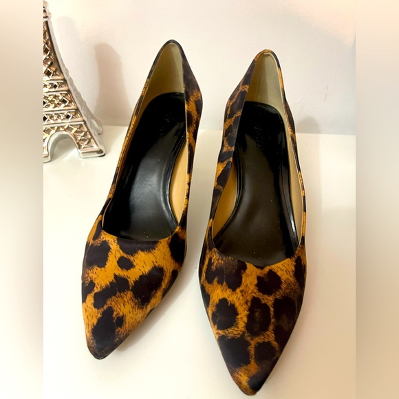 Leopard print heels, excellent conditions, heel 8” - Picture 1 of 5